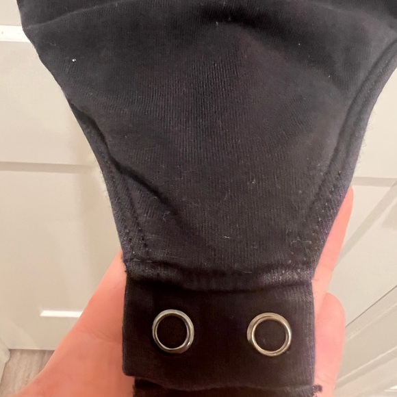 Express high neck black body suit - clasp crotch - Picture 7 of 7